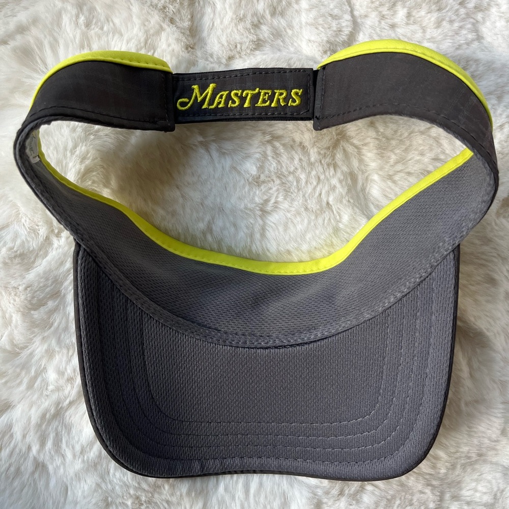 Authentic MASTERS Golf Visor, womens, like new! Gray & yellow